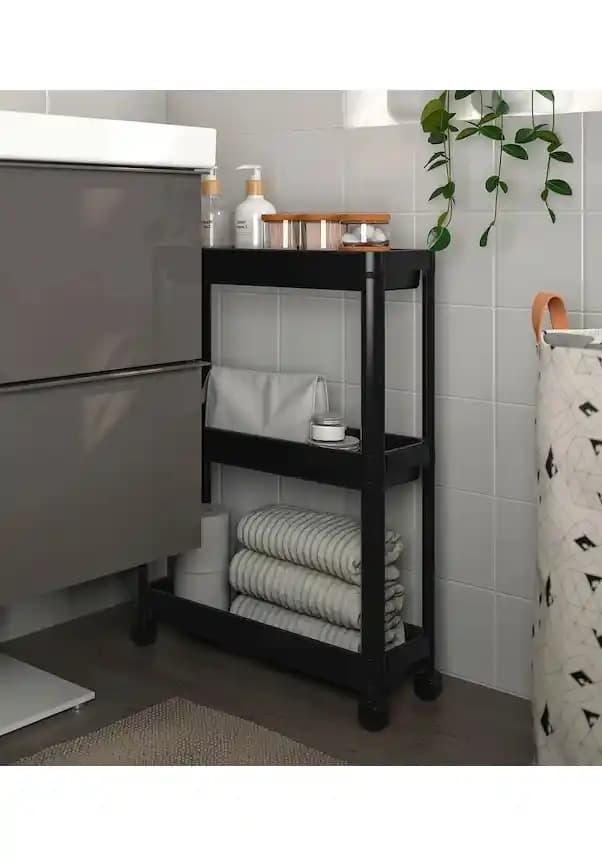 IKEA Siyah Banyo Rafları: Modern ve Şık Dekorasyon İçin En Uygun Seçenekler