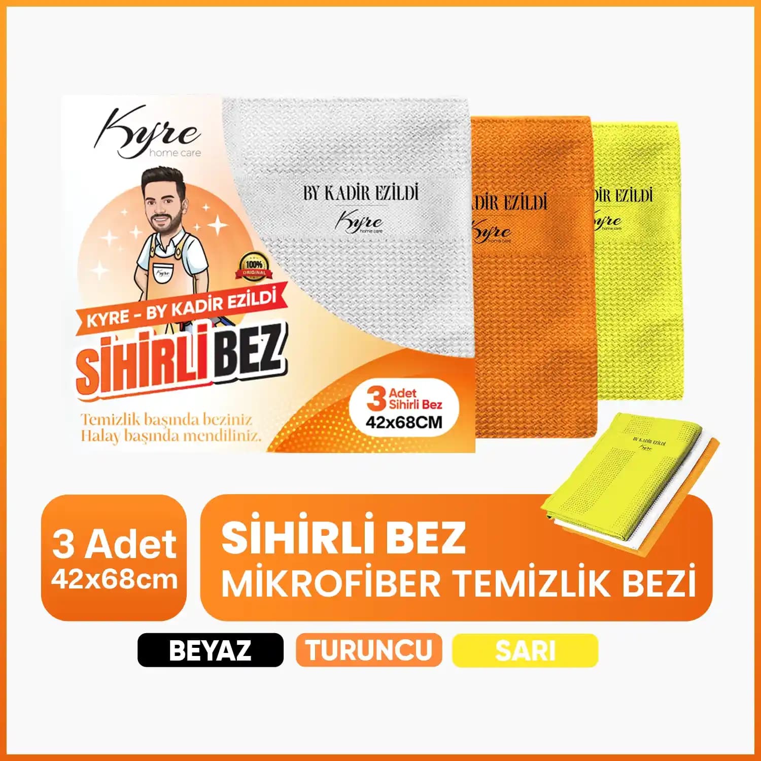 Kyre Sihirli Bez: Çok Amaçlı, Ekonomik ve Çevre Dostu Temizlik Çözümü