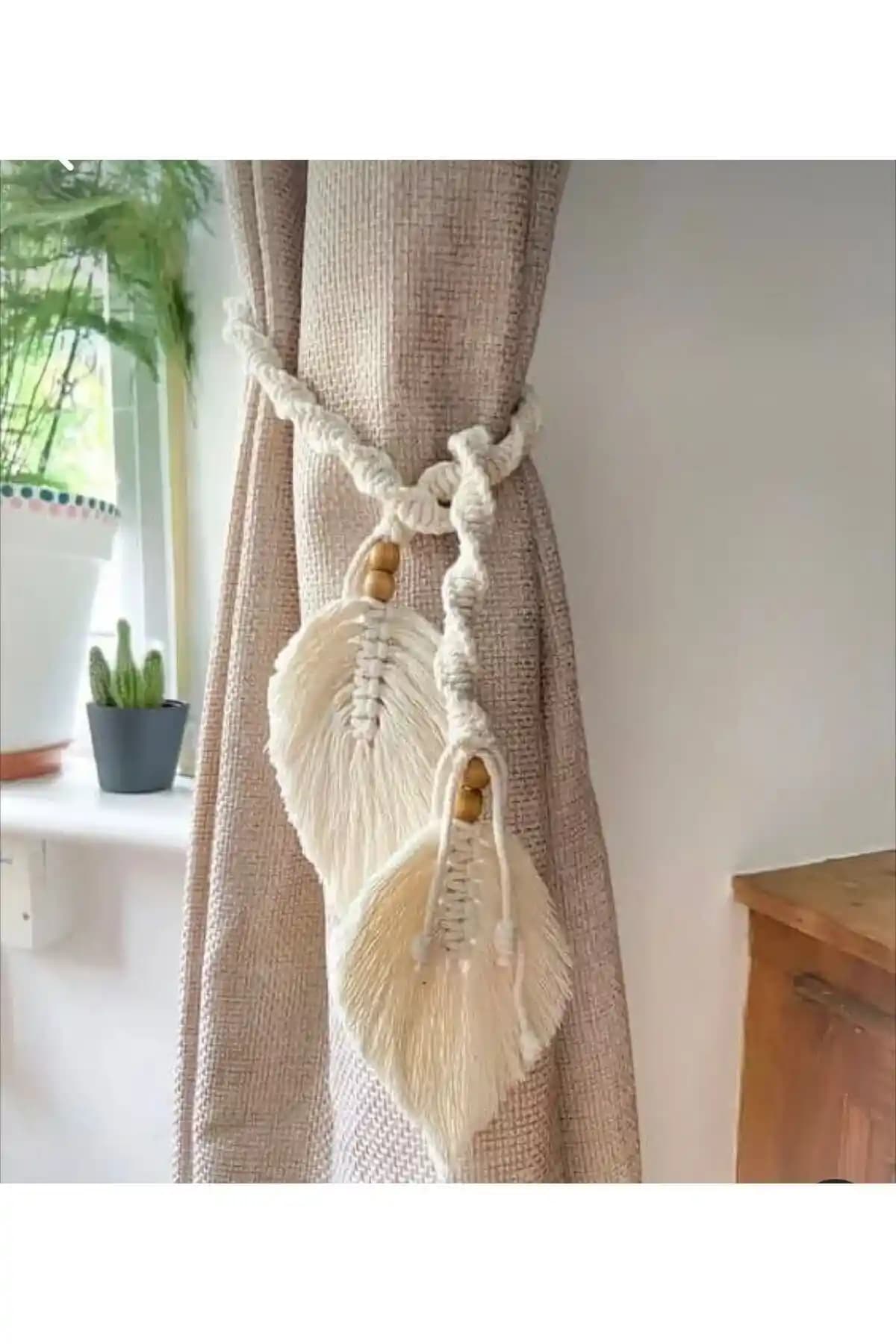 Makrome Perde Bağı ile Ev Dekorasyonunda Kişisel ve Estetik Dokunuşlar