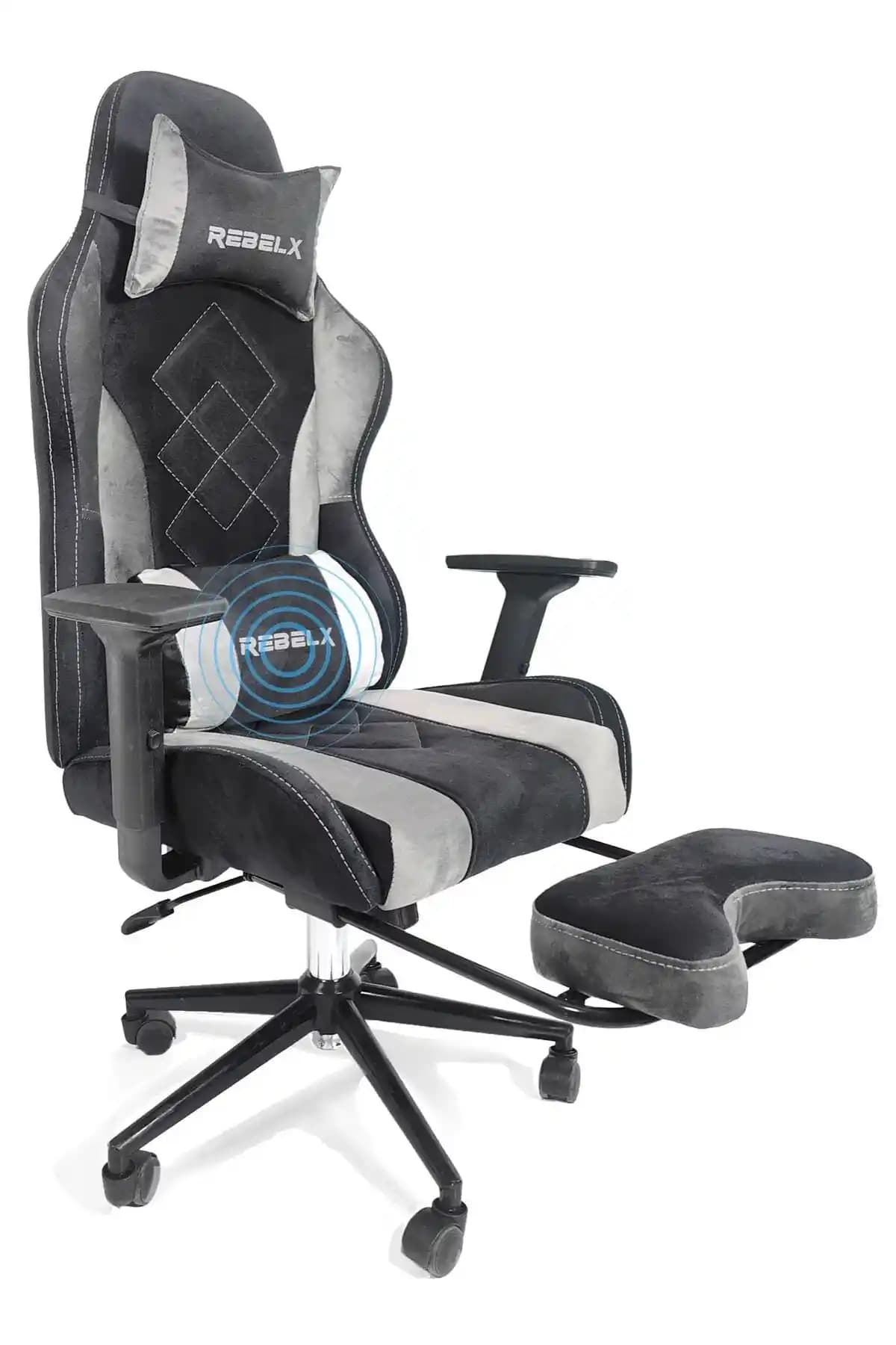 RebelX Zenith Masaj Özellikli Kumaş Oyuncu Koltuğu: Ergonomik Tasarım ve Konforun Birleşimi