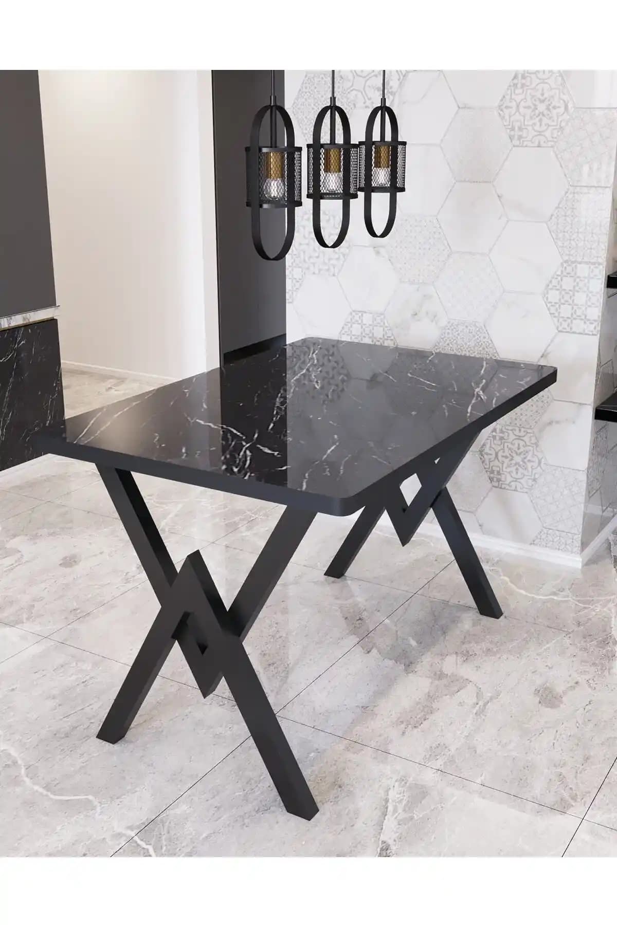 Avvio 80x120 Alara ve Yirmi15 Siyah Metal Ayaklı Mutfak Masası Karşılaştırması