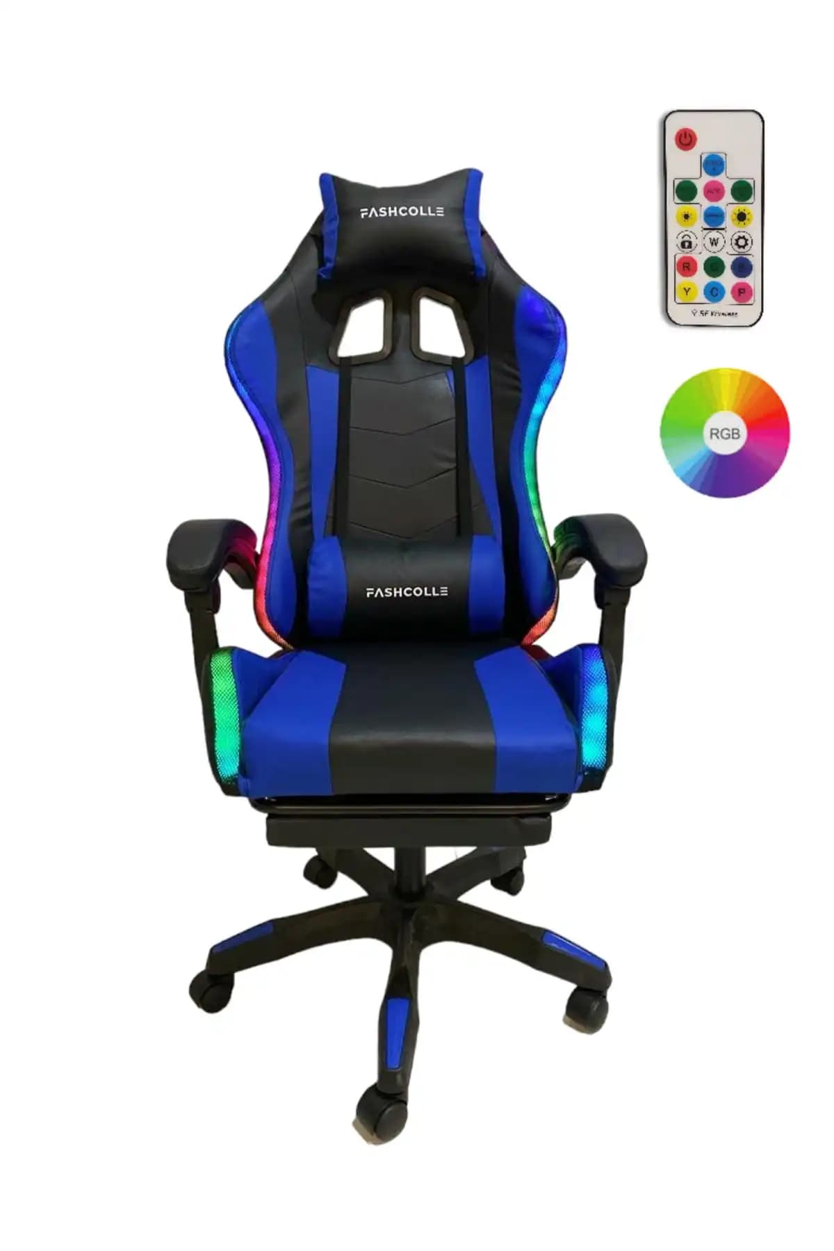 Fashcolle Black Star ve Blue Star Işıklı Masaj Özellikli Oyuncu Koltukları Karşılaştırması 2