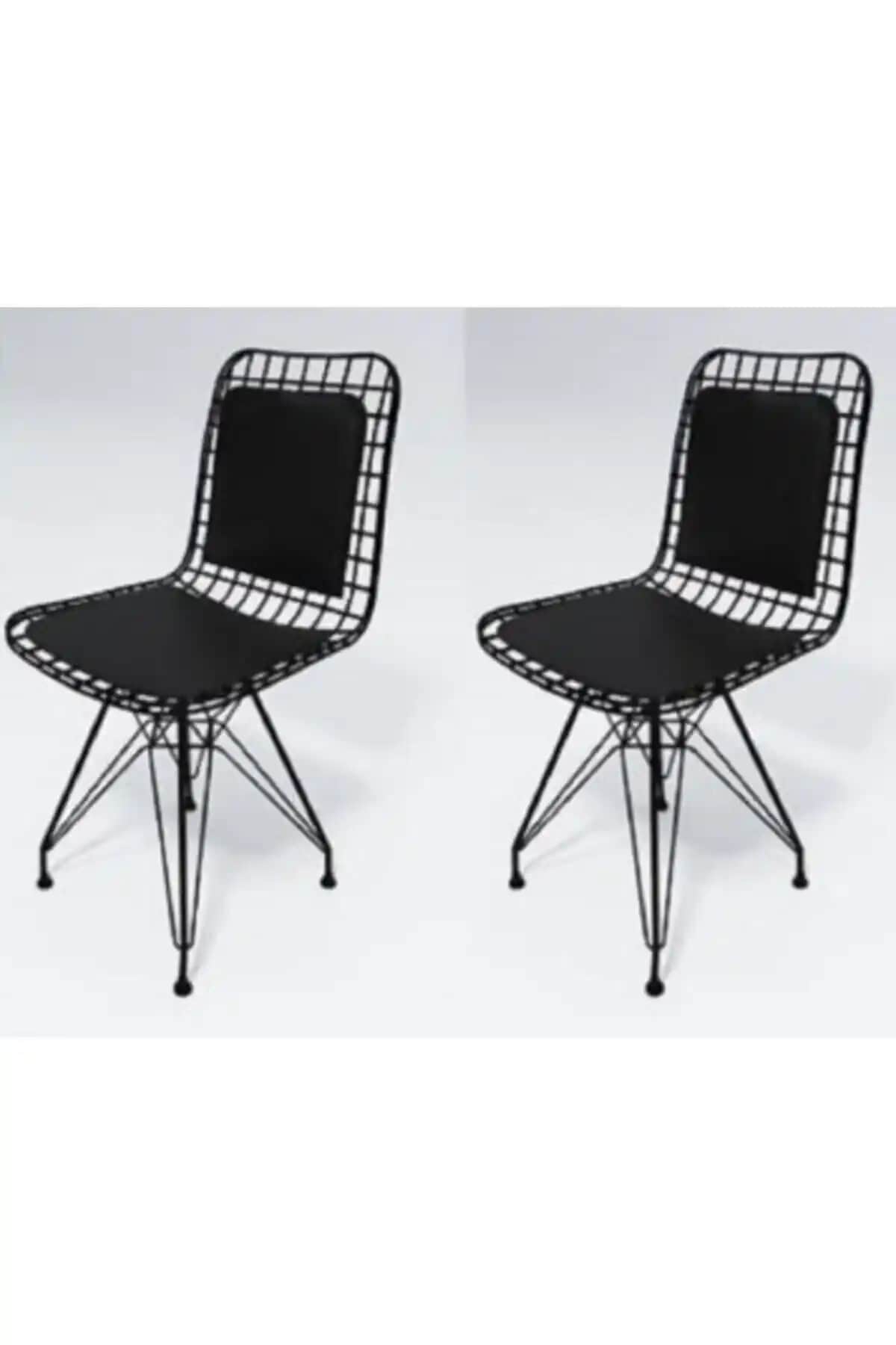 Mobilya Aksesuar Tel Sandalye ve Ressa Home Koket Siyah Tel Sandalye Karşılaştırması