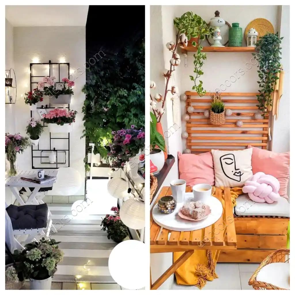 Balkon Dekorasyonunda Fonksiyonel Çiçek Rafları ile Alanınızı Güzelleştirin