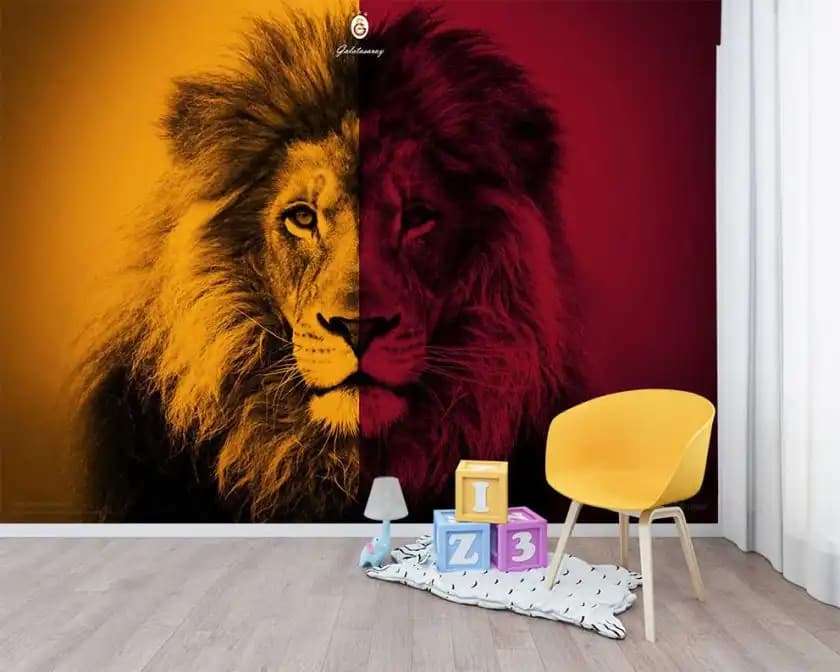 3 Boyutlu Aslan Duvar Kağıdı ile Mekâna Güçlü ve Doğal Bir Dokunuş Katın