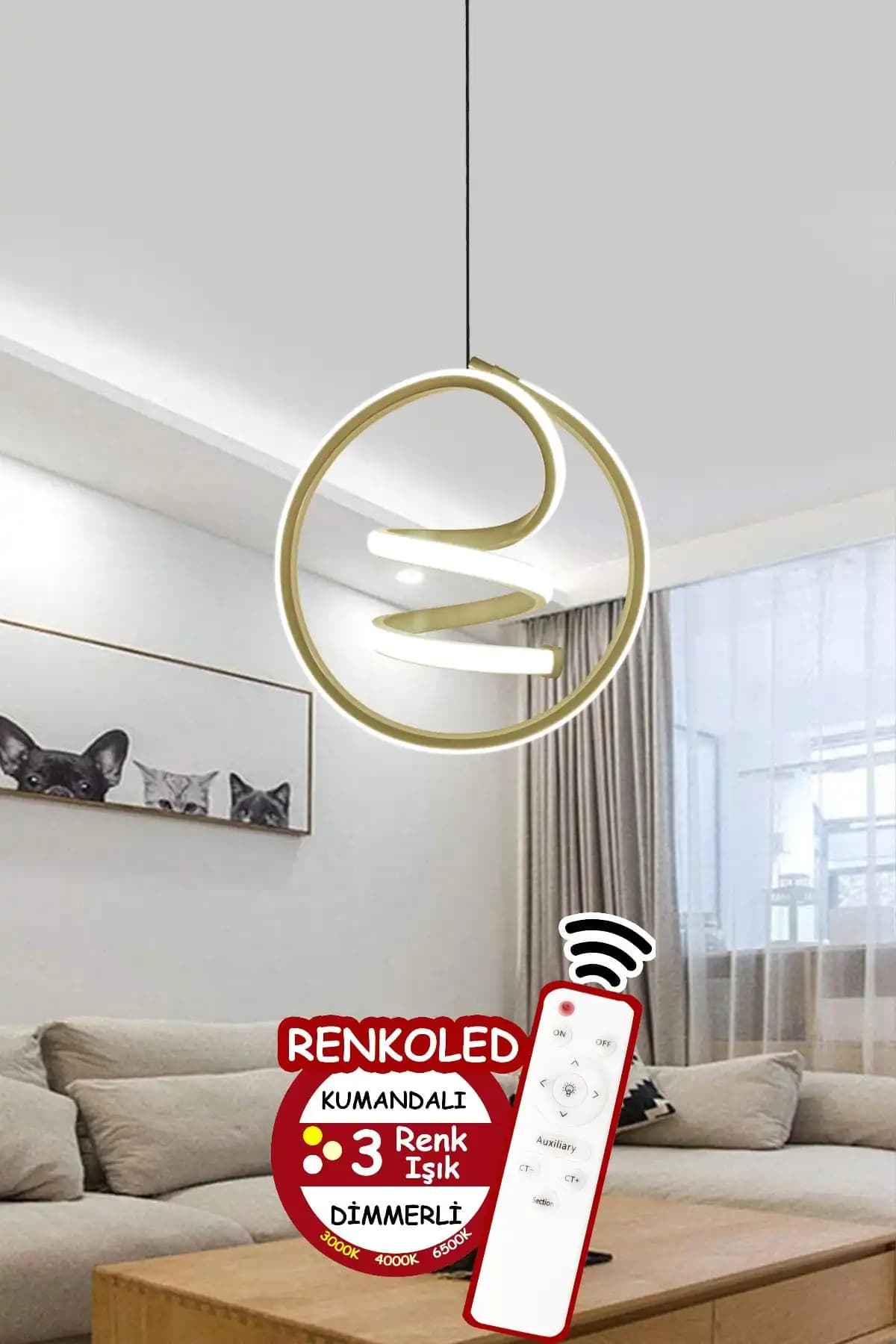 3 Renkli LED Avize ile Mekanlarınızı Modern ve Şık Bir Atmosfere Dönüştürün