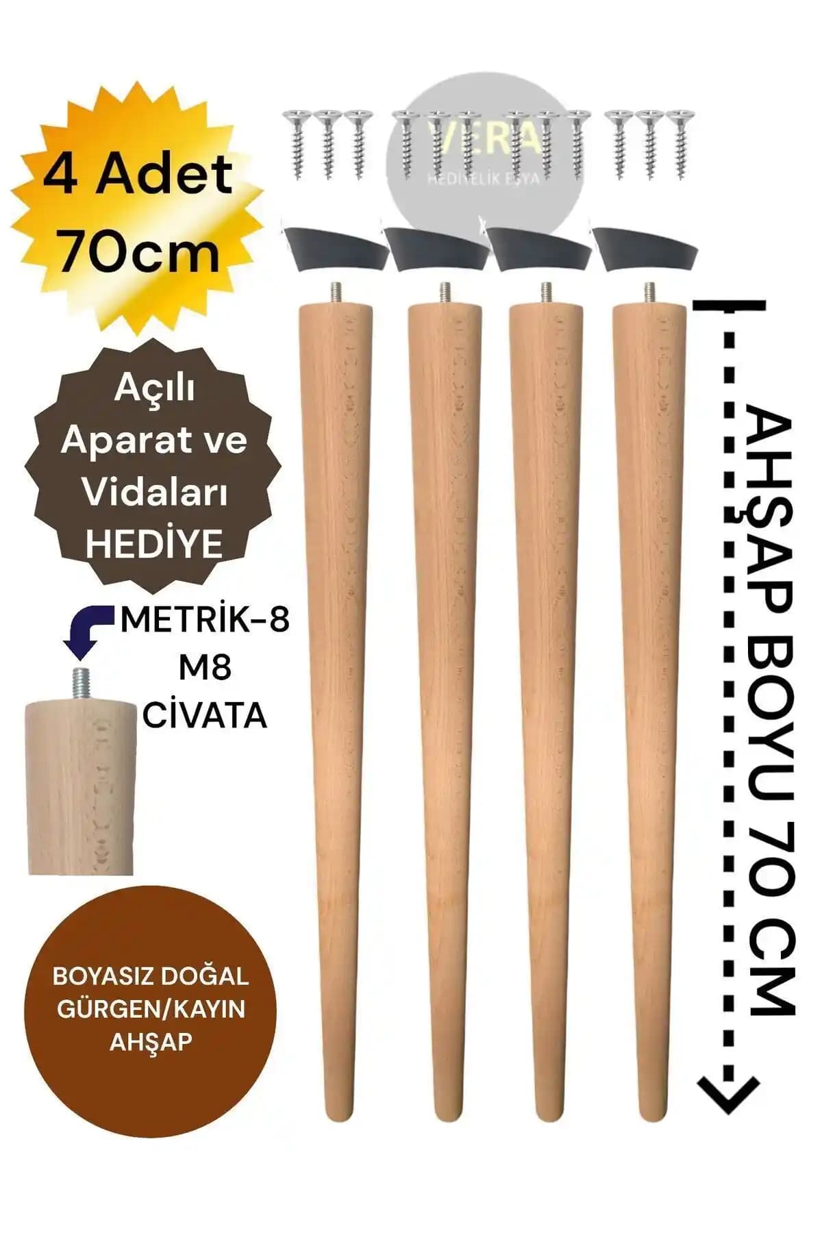 70 cm Yükseklikte Masa Ayaklarıyla Dekorasyonunuzu Yenileyin ve Şıklık Katın