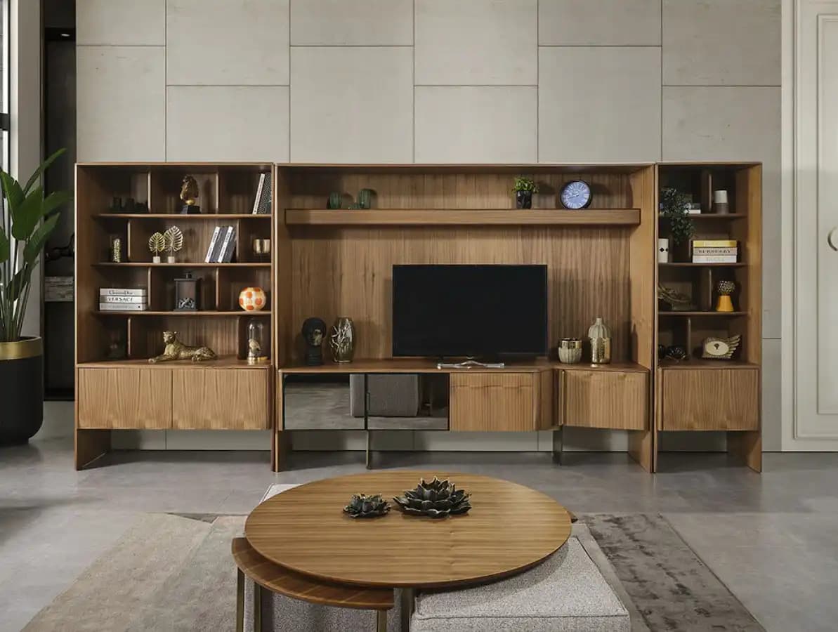 Bambu TV Ünitesi ile Doğal ve Şık Dekorasyon Çözümleri Sunan Modern Mobilya Seçenekleri