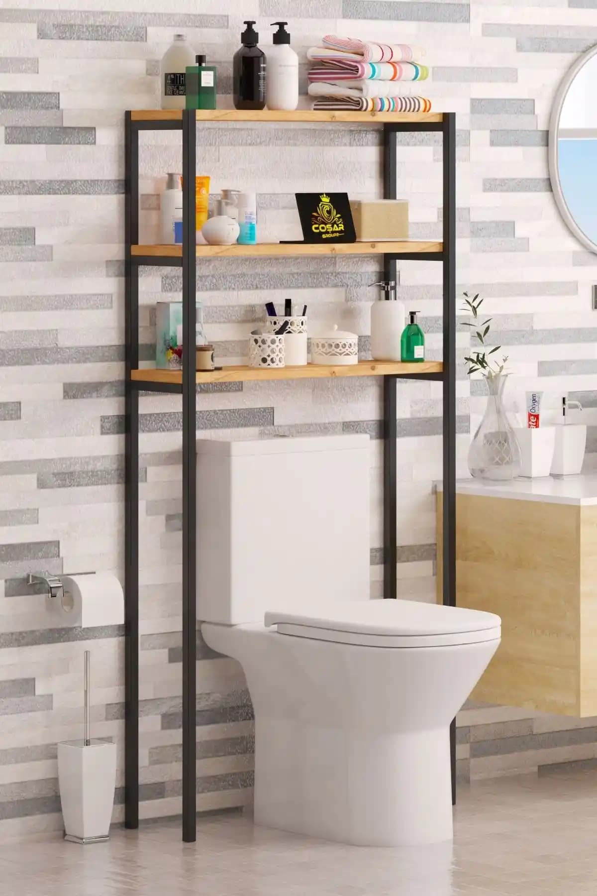 Banyonuzda Şıklık ve Düzeni Sağlayan Klozet Arkası Rafları Seçenekleri ve Trendler