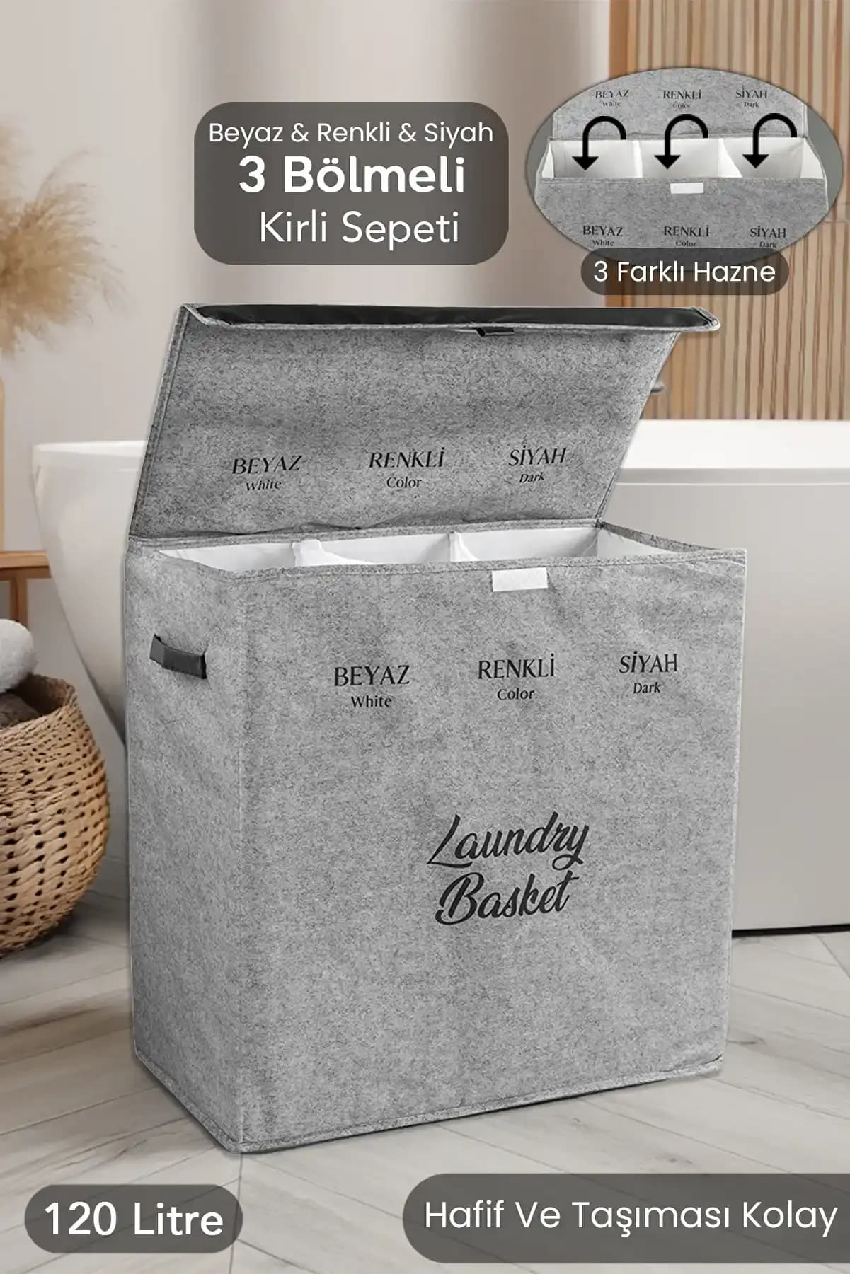 Bölmeli Çamaşır Sepetleri ile Ev Dekorasyonunuza Şıklık Katın ve Düzeni Sağlayın