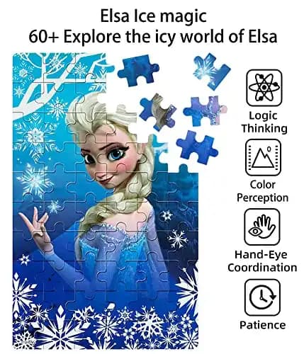 Elsa temalı puzzle kullanımıyla ev dekorasyonunda yaratıcı ve şık çözümler