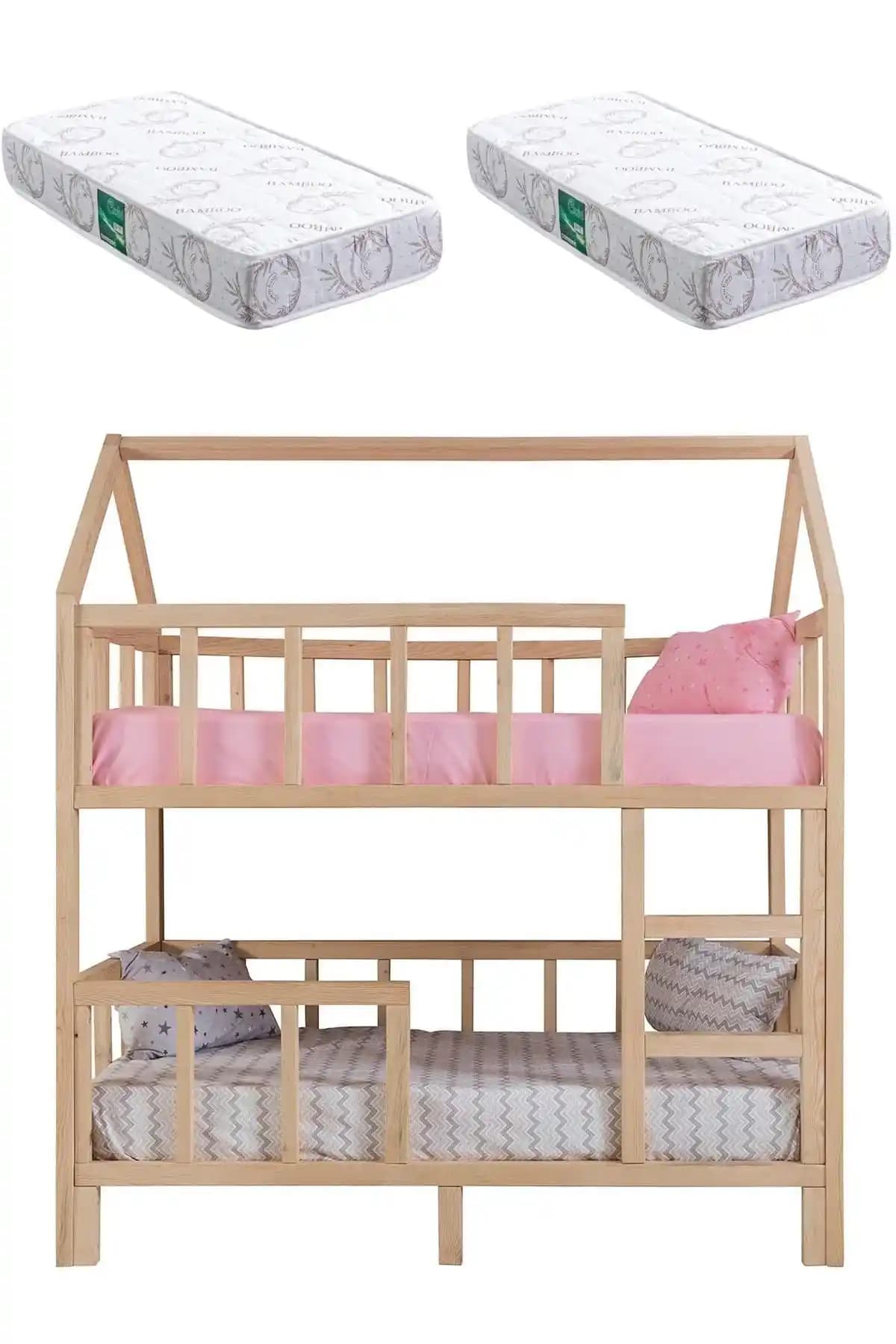 İkiz Montessori Yataklar: Güvenli ve Estetik Çocuk Odası Çözümleri