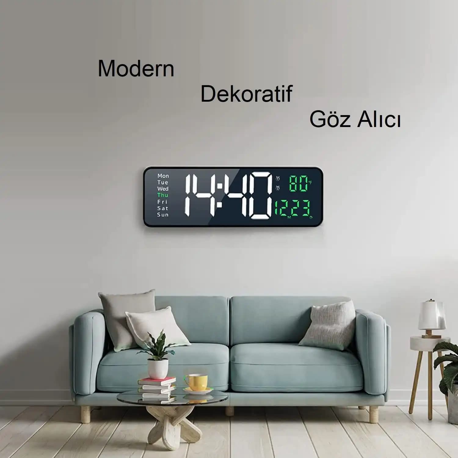 Modern Dijital Duvar Saatleri ile Dekorasyonunuza Şıklık Katın