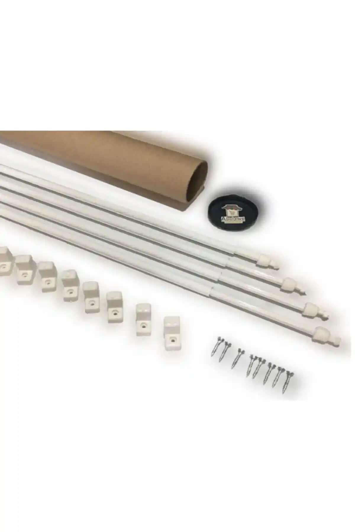 ABOOWE Briz Perde Çubuğu 60-80 cm Ayarlanabilir Dayanıklı ve Estetik Tasarım