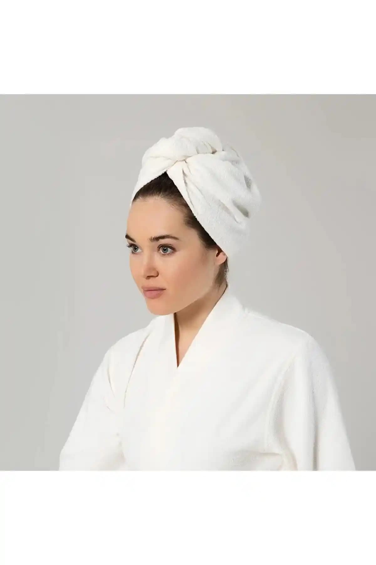 Denizli Çeyiz %100 Pamuk Saç Havlusu Yüksek Emicilik ve Şıklık Bir Arada