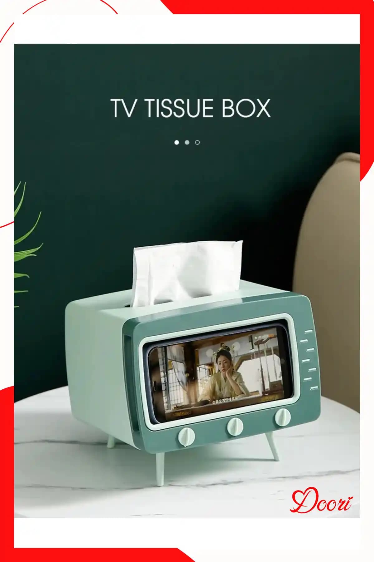 Doori Masa Üstü Peçetelik ve Telefon Tutucu Modern ve Çok Yönlü Tasarım