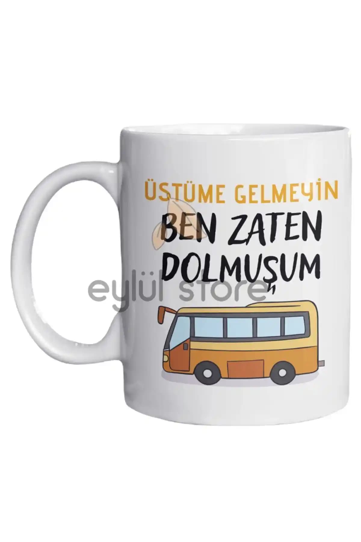 Eğlenceli ve Modern Tasarımlı Porselen Kahve Kupası 325 ml Dayanıklı ve Şık