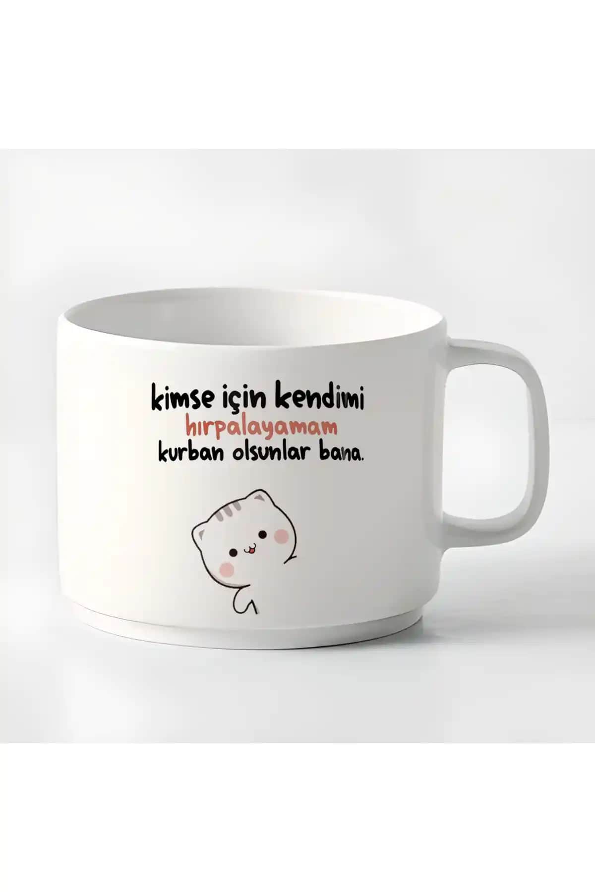 GünayStore Double Türk Kahvesi ve Espresso Mochi Cat Fincanı 180 ml – Şık ve Dayanıklı Tasarım