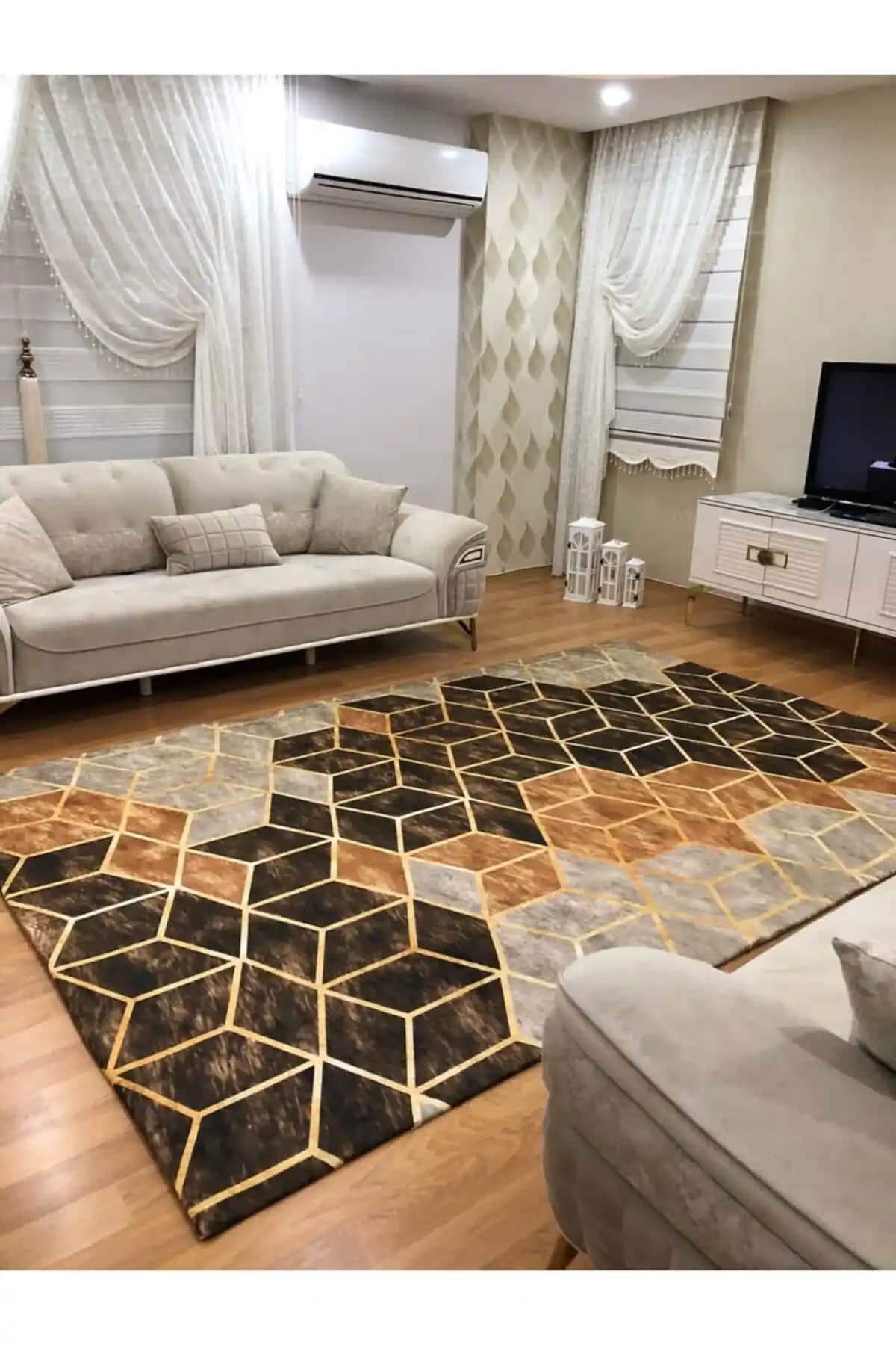 Kadife Kumaş Lastikli Halı Örtüsü Modern Tasarım ve Kullanım Kolaylığıyla Ev Dekorasyonunu Zenginleştirir