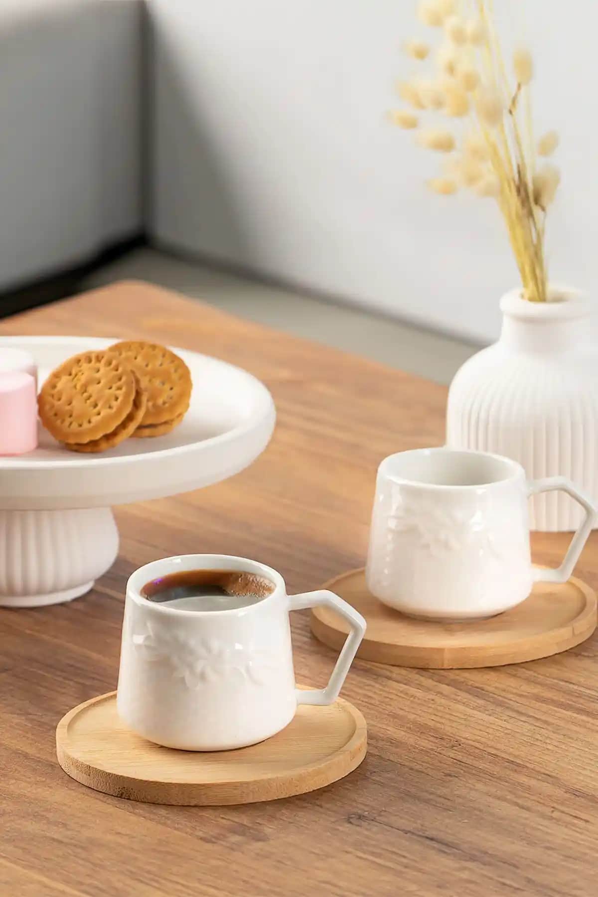 Porsima 101572 6 Kişilik Bambu Tabaklı Kahve Fincanı Takımı İnceleme ve Özellikleri