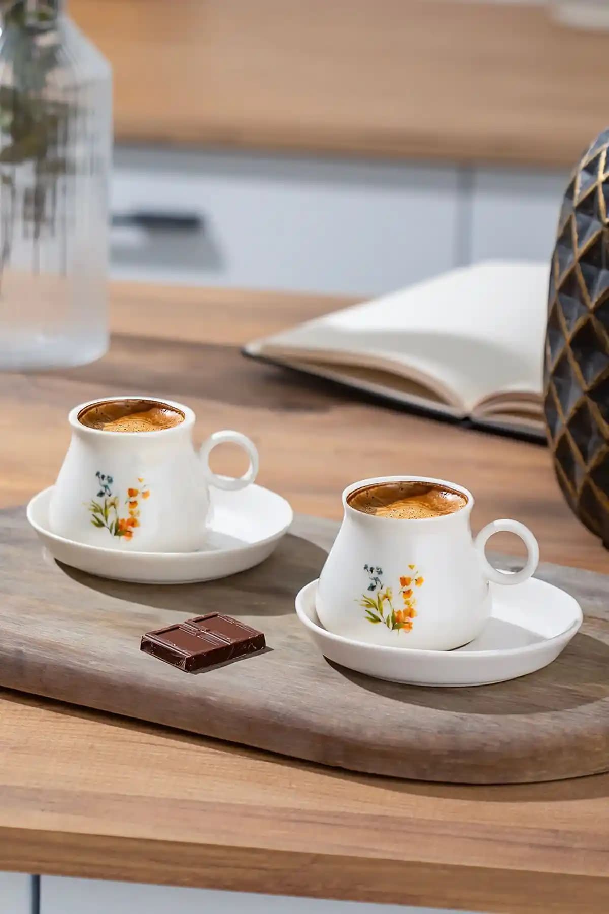 Porsima Te-218 Pablo 6 Kişilik Porselen Kahve Fincan Takımı Detayları