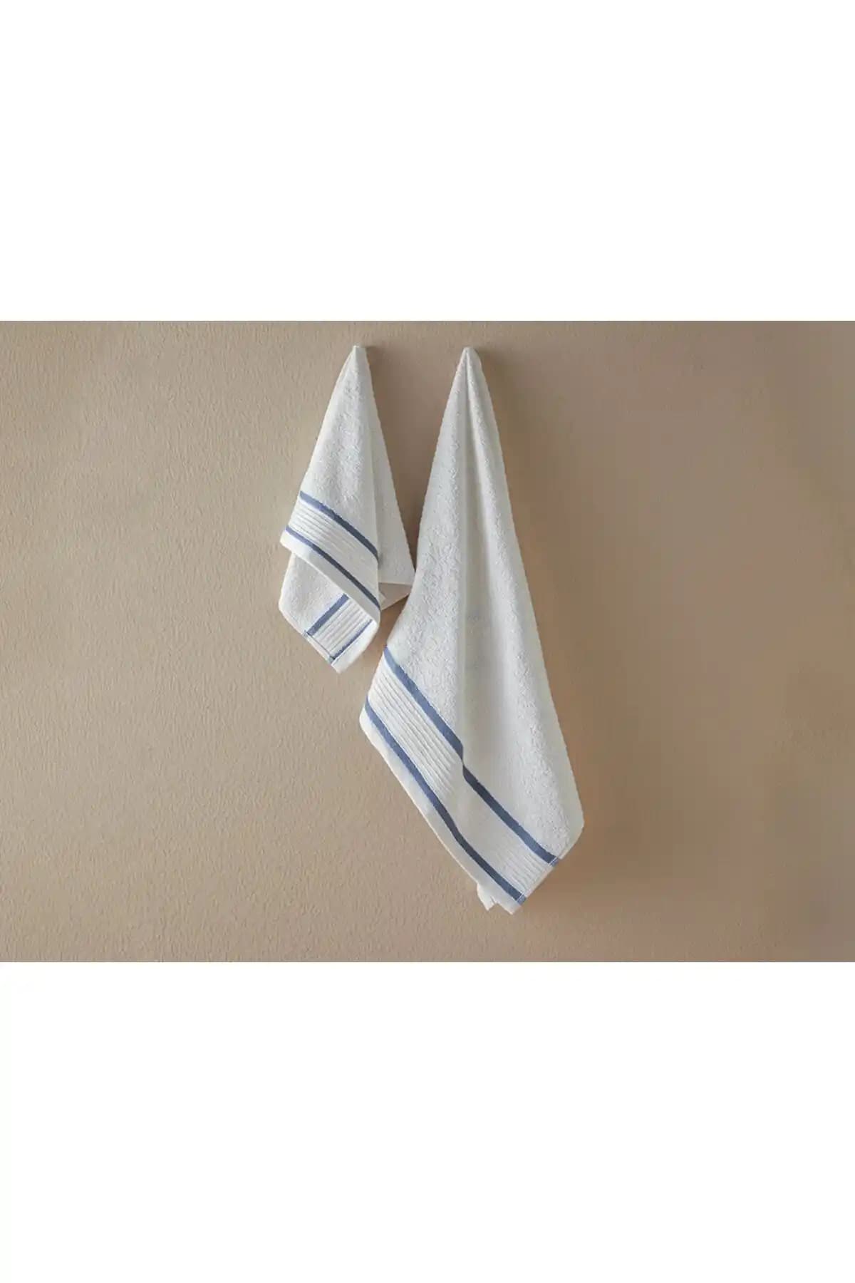 Türk Malı Pamuklu Bordürlü Yüz Havlusu Seti Estetik ve Fonksiyonellik Sunar