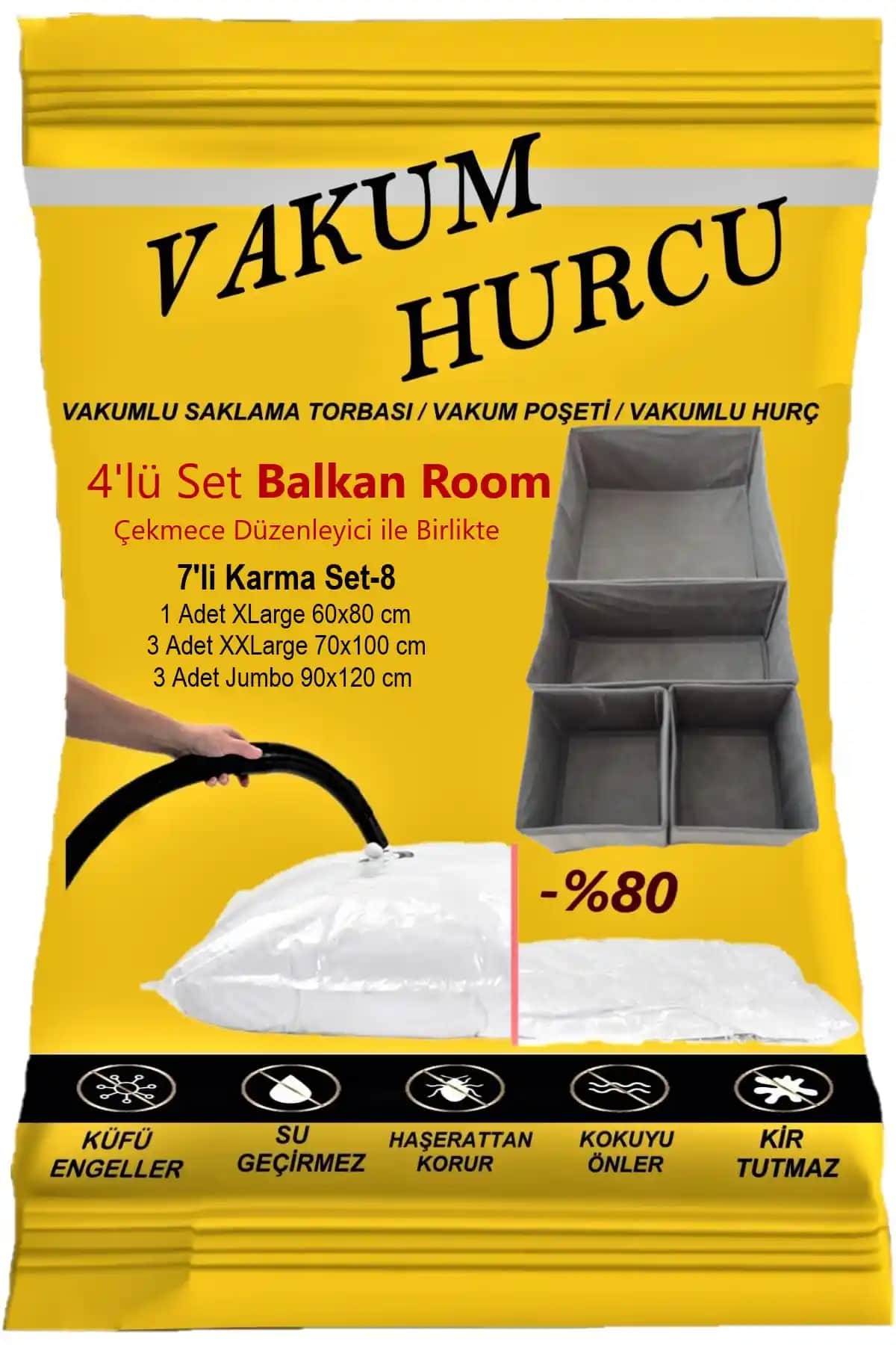 Vakum Hurcu 7'li Karma Set: Evinizde ve Ofisinizde Düzeni Sağlayan Pratik Çözüm