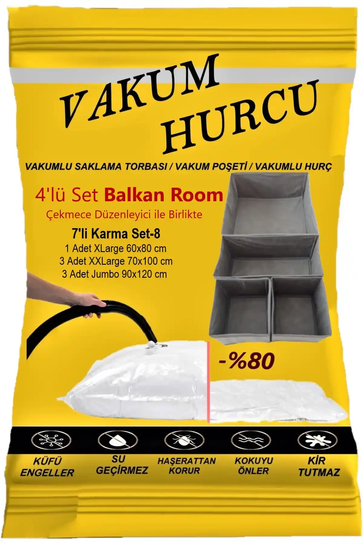 Vakum Hurcu 7'li Karma Set: Evinizde ve Ofisinizde Düzeni Sağlayan Pratik Çözüm