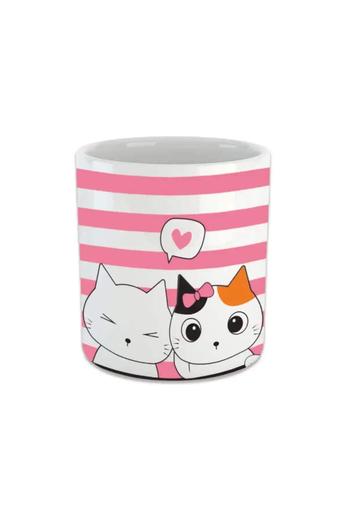 Vivas Kedili Patili Double Fincan Kulpsuz Espresso ve Türk Kahvesi Fincanı