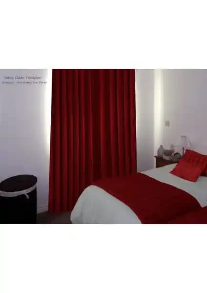 Brillant Blackout Karartma Güneşlik Perde Pilesiz Bordo 325x270 cm Özellikleri