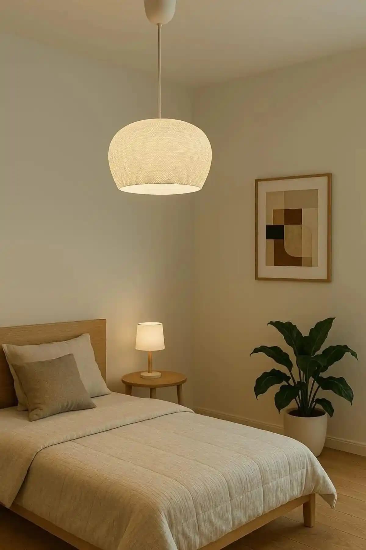 Decory Elysium Beyaz Modern Dokulu Tekli Sarkıt Avize ile Şık ve Fonksiyonel Aydınlatma