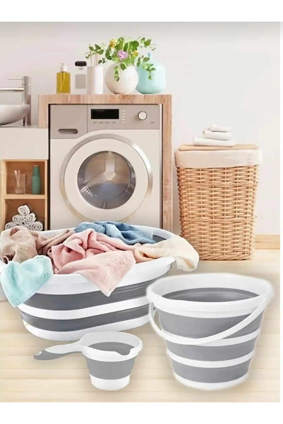 Herza House Plastik Katlanır Çamaşır Sepeti: Dayanıklı ve Pratik Ev Düzeni Çözümü