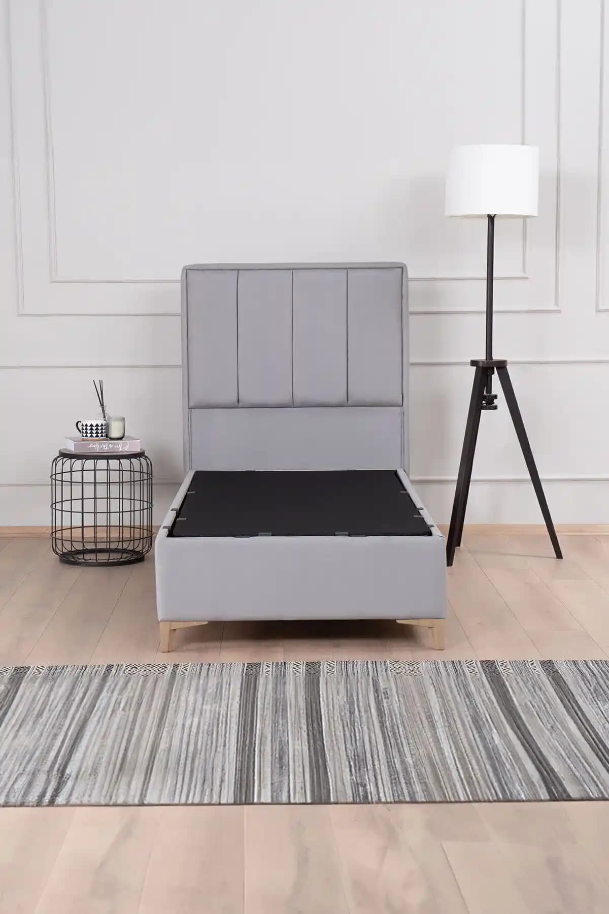 Kilim Mobilya Gold Therapy Sandıklı Baza Başlık Seti Gri - Modern ve Fonksiyonel Tasarım