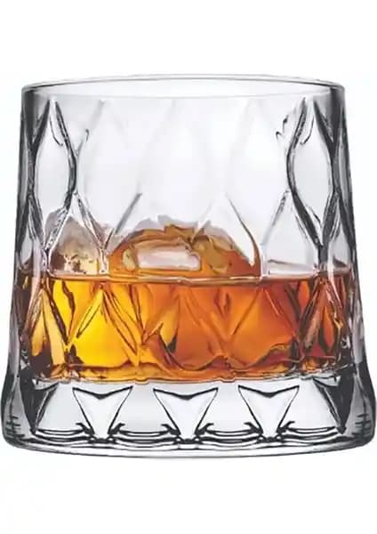 Paşabahçe Leafy Viski Bardağı 4 Parça Set: Estetik ve Fonksiyonel Tasarım