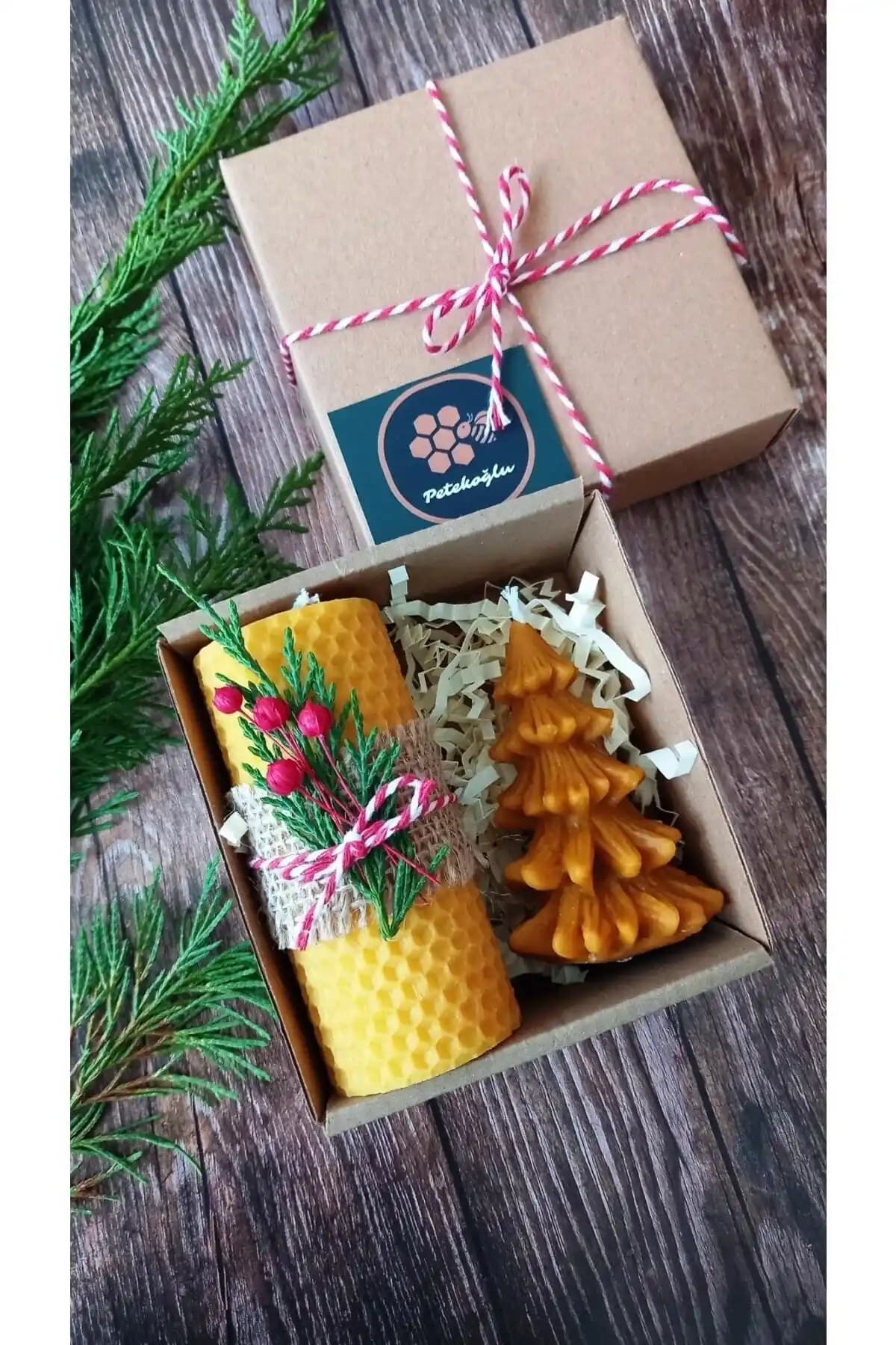 Petekoğlu Doğal Petek Balmumu Mum Seti: Sağlıklı ve Estetik Hediyelik Mumlar