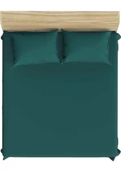 Şanlı Battal Boy Penye Lastikli Çarşaf 180x200 cm Koyu Yeşil - Konforlu ve Dayanıklı