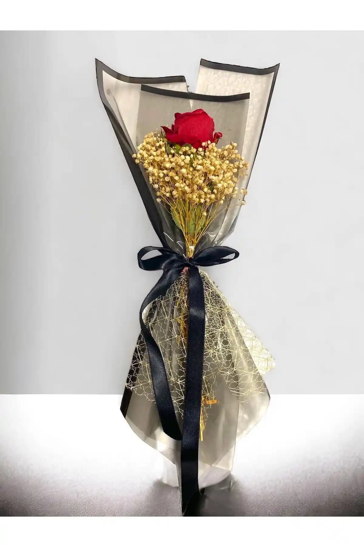 Yapay Buket Yapay Kırmızı Gül Buketi: Zarif ve Uzun Ömürlü Dekoratif Çiçek