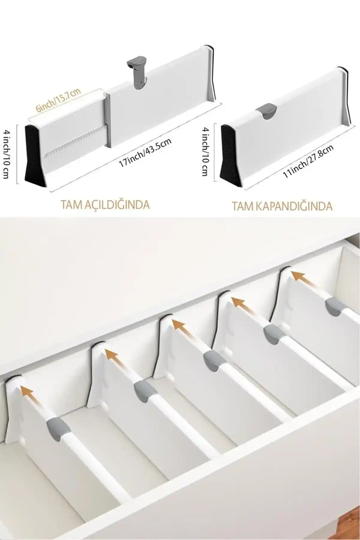 2 Parçalı Çekmece İçi Düzenleyici Setler ile Ev ve Ofis Organizasyonunu Kolaylaştırın