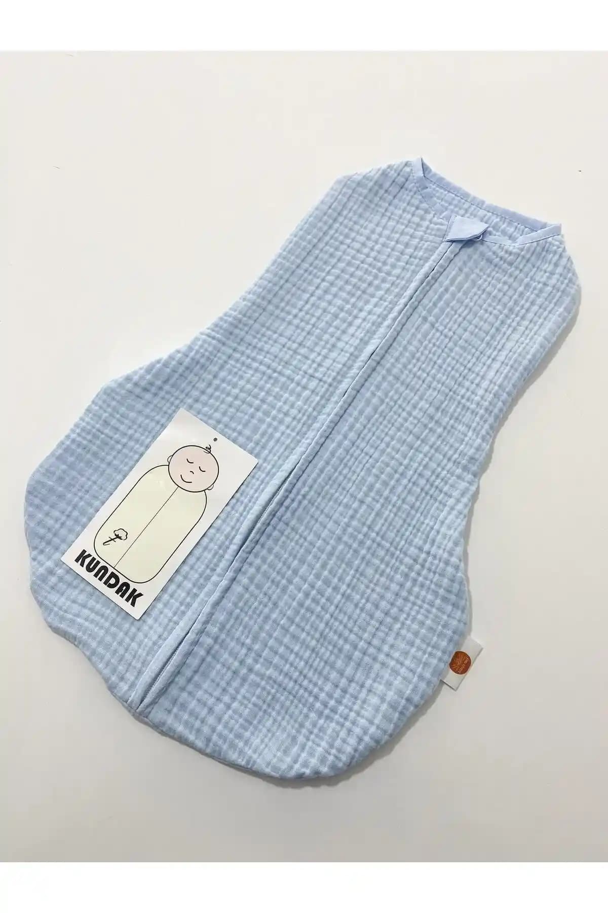 Antialerjik 4 Kat Pamuklu Kundak Bebekler İçin Güvenli ve Konforlu Uyku Ortamı Sağlar