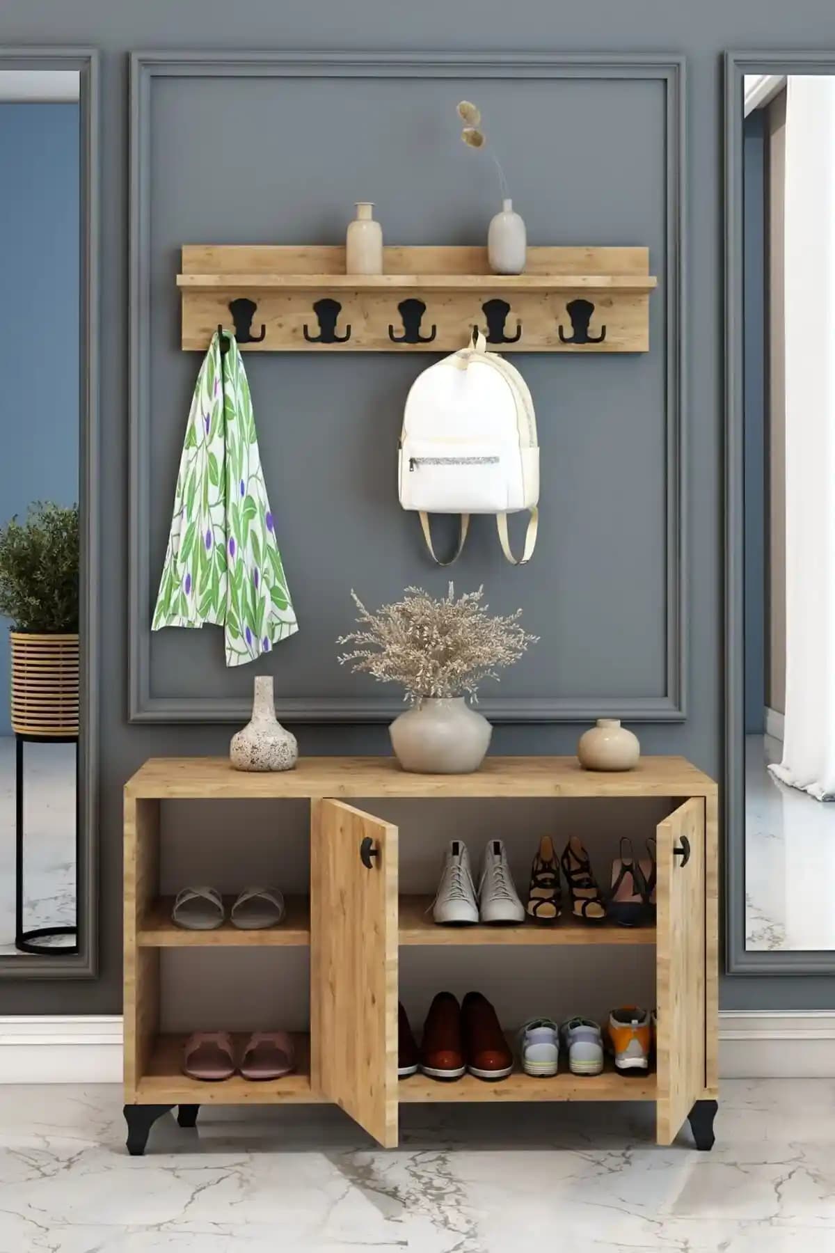 Ayakkabılık ve Vestiyer Kombinasyonları: Fonksiyonellik ve Estetiğin Buluşması