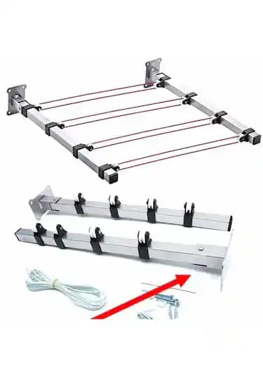 Balkonlarda Tavan Monteli Çamaşır Askılıkları ile Alan Tasarrufu ve Estetik Çözüm