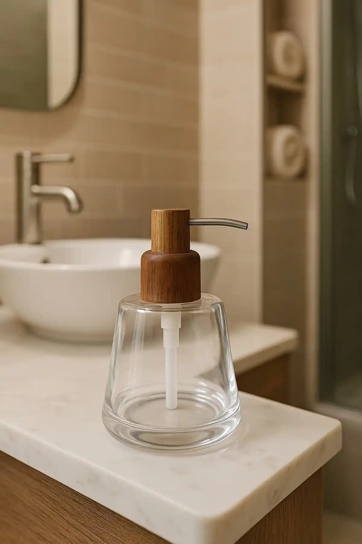 Cam Sıvı Sabunluklar ile Banyo Dekorasyonunda Estetik ve Fonksiyonellik Sağlayan Modern Aksesuarlar