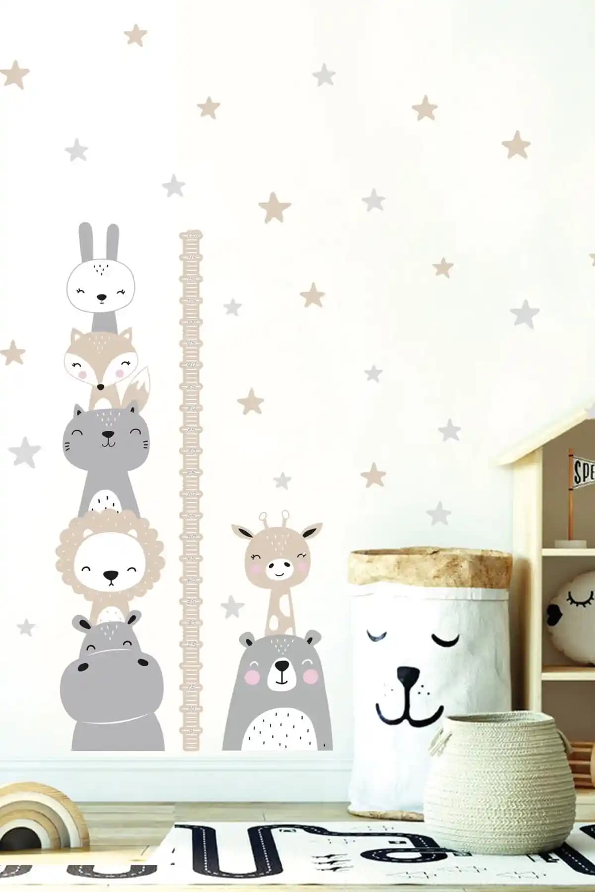 Çocuk Odası Dekorasyonu İçin Sevimli ve Fonksiyonel Hayvan Duvar Sticker'lar