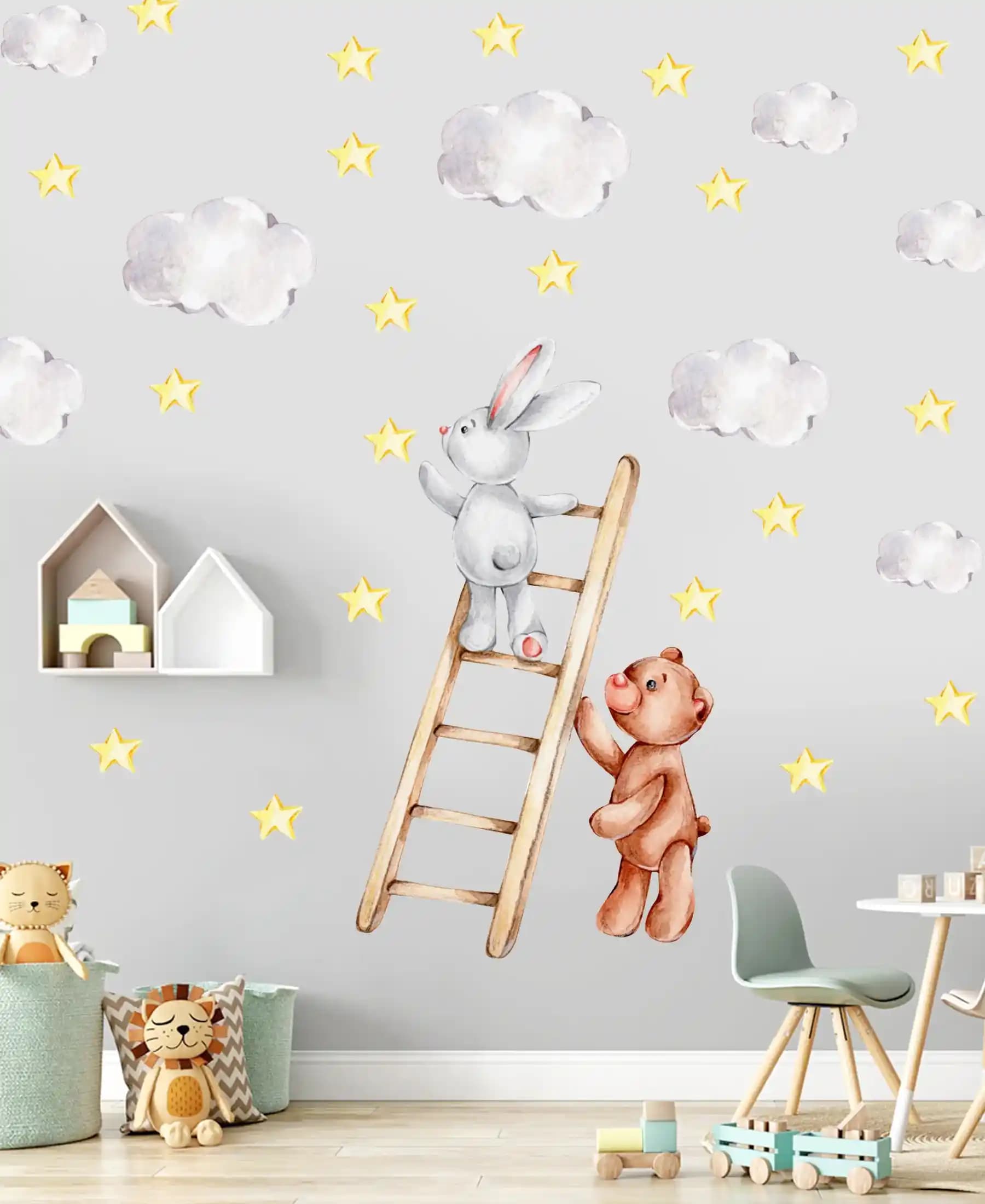 Çocuk Odası Dekorasyonunda Pratik ve Estetik Çözüm: Kolay Yapıştırılan Duvar Stickerları