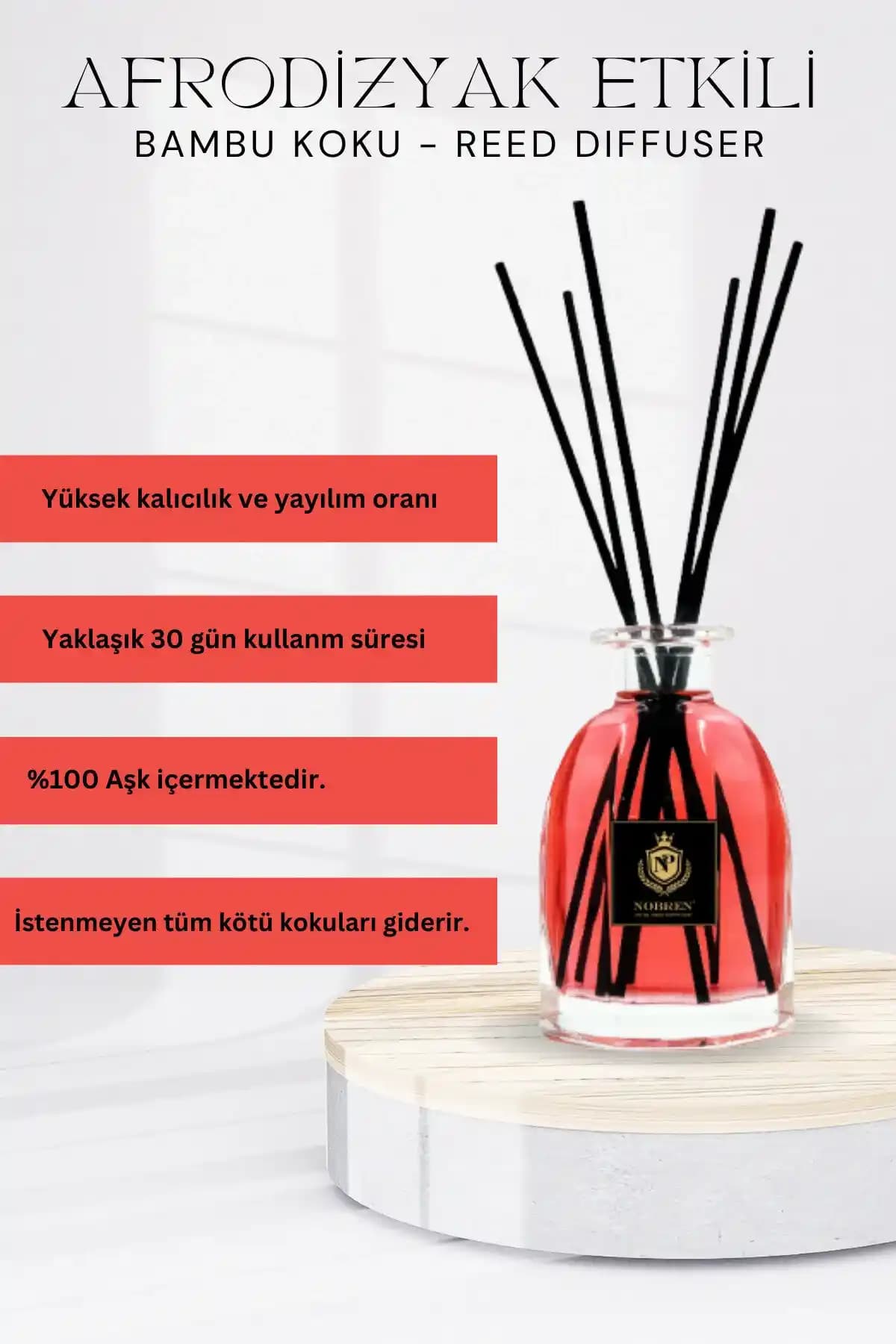 Doğal Bambu Çubuklu Oda Kokuları ile Ev Dekorasyonunda Şıklık ve Doğallık