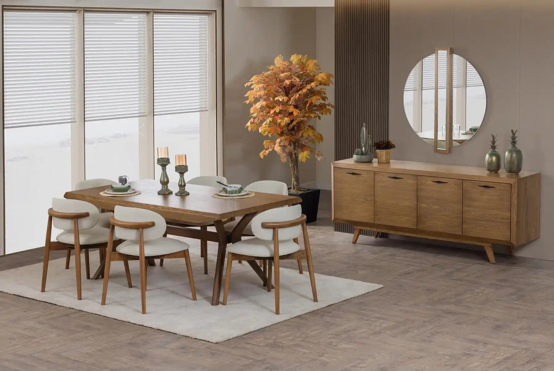 Doğal ve Şık Yemek Odası Tasarımı: Malzeme, Renk ve Dekorasyon Önerileri