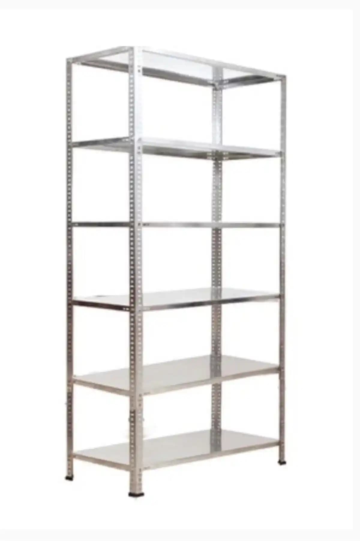 Galvanizli 6 Katlı Dayanıklı Raflar Endüstriyel Depolama ve Alan Verimliliği