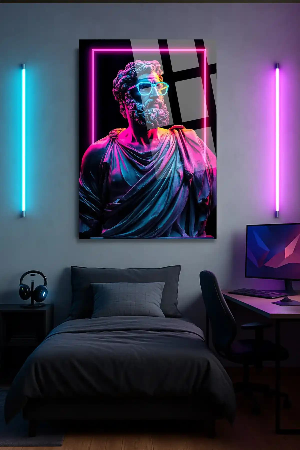 Gamer Odaları ve Modern Dekorasyon İçin Şık ve Kişiselleştirilebilir Tablo Setleri