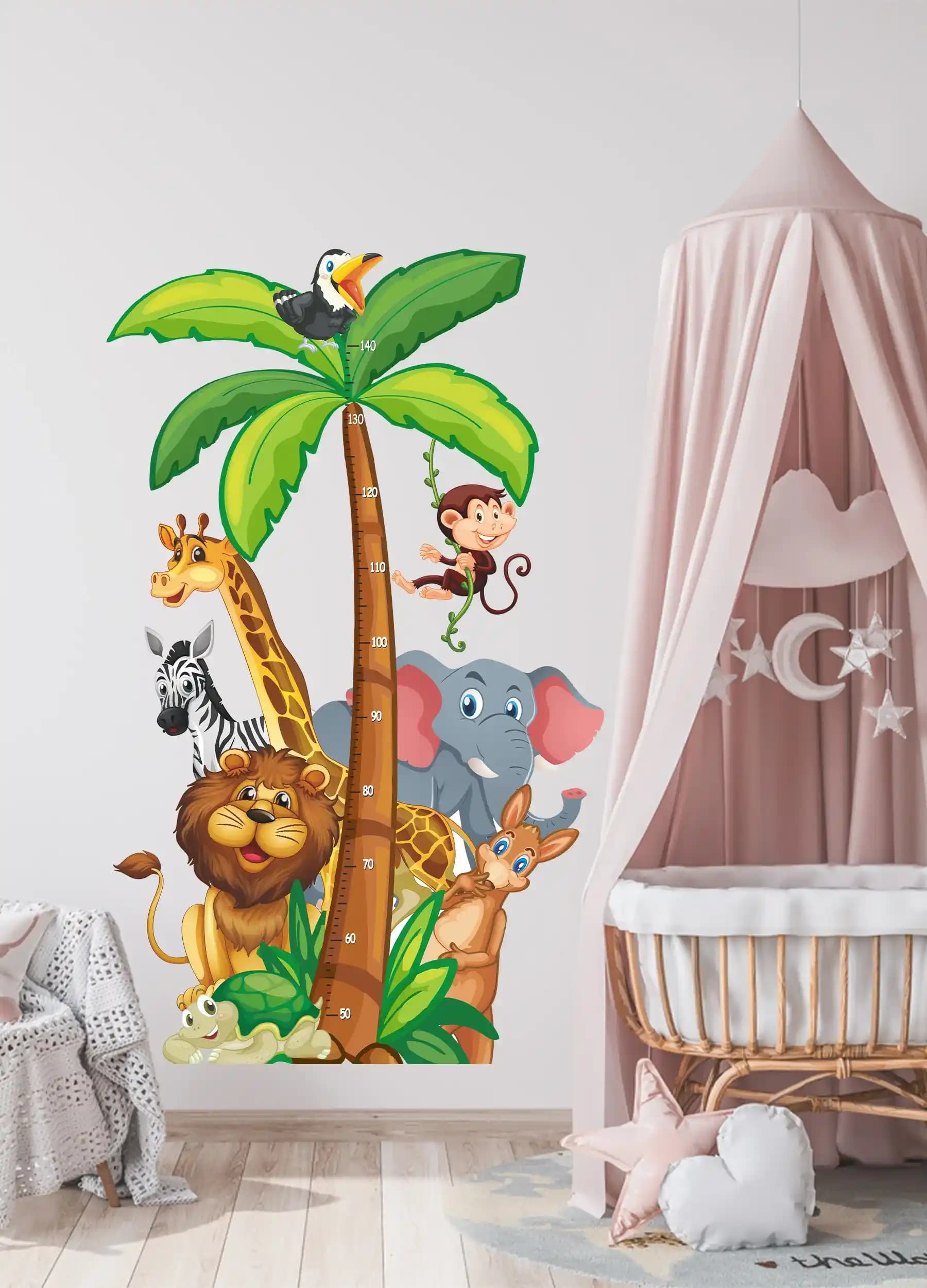 Hayvan Temalı Çocuk Odası Duvar Süsleri ile Eğlenceli ve Öğretici Dekorasyon Fikirleri