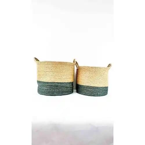 İkili Sepetler: Dekoratif ve Fonksiyonel İç Mekan Depolama Çözümleri